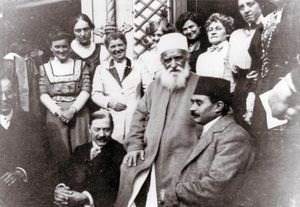 ‘Abdu’l-Bahá i Clifton Guest House i Bristol, Storbritannien, september 1911